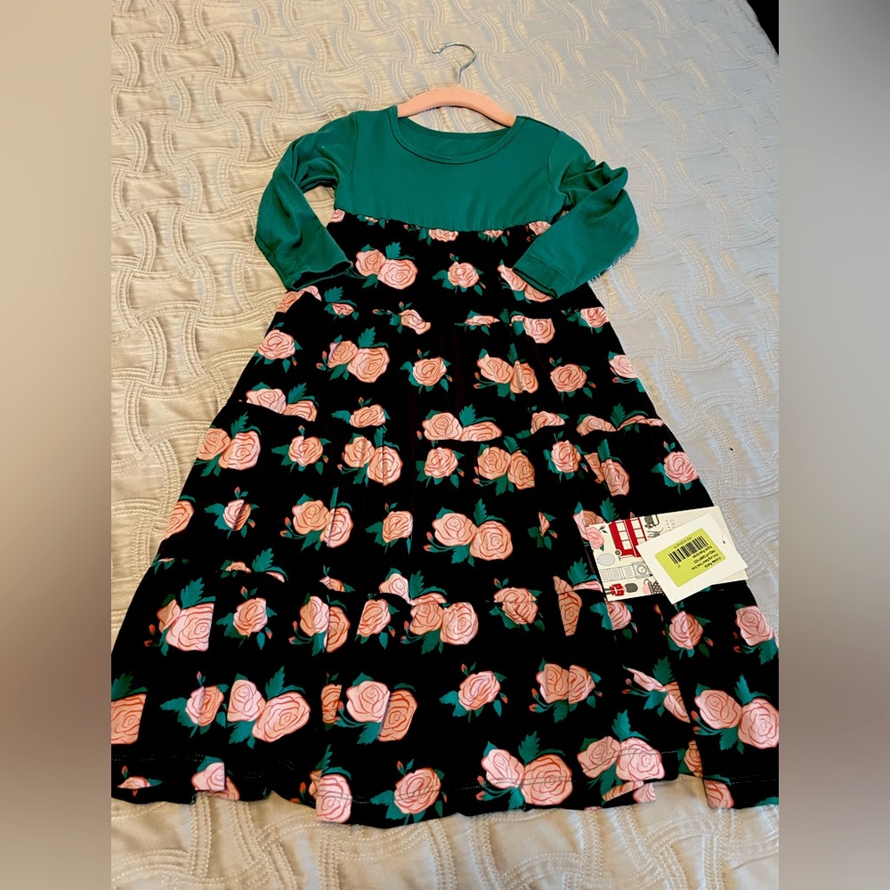 Kickee Pants English Rose 2T tiered dress
